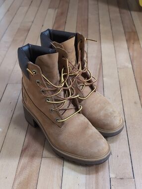 Timberland Women's Tan Lace-Up Ankle Booties